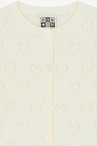 Cardigan Naissance - Crème Bonton