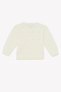 Cardigan Naissance - Crème Bonton