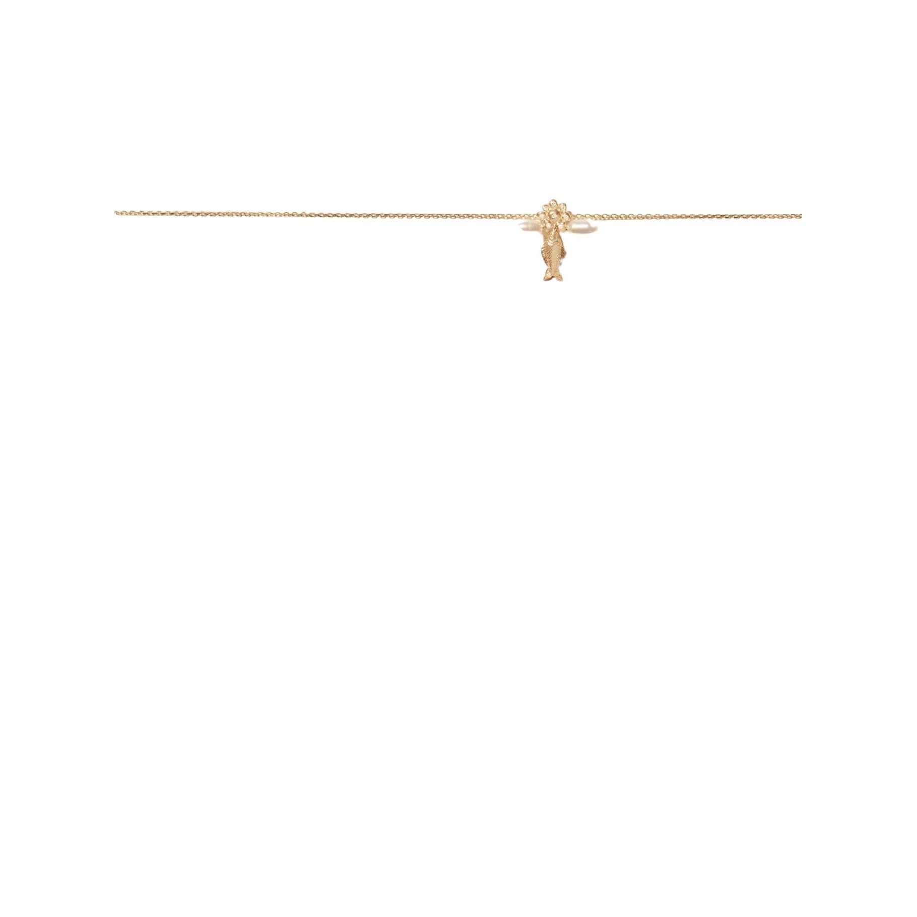 Collier Palerme Daisy en or jaune sertie de diamant - Perle & Diamant