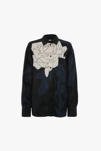 Pyjama Shirt - Navy / Pale Rose