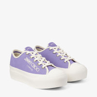 Palma canvas platform trainers - Tanzanite & Latte