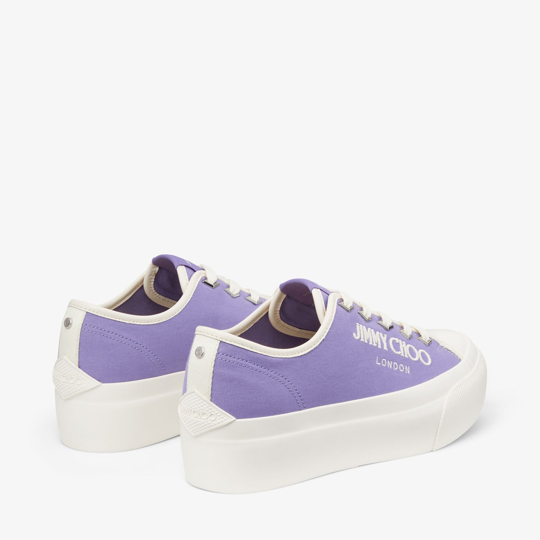 Palma canvas platform trainers - Tanzanite & Latte