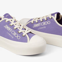 Palma canvas platform trainers - Tanzanite & Latte