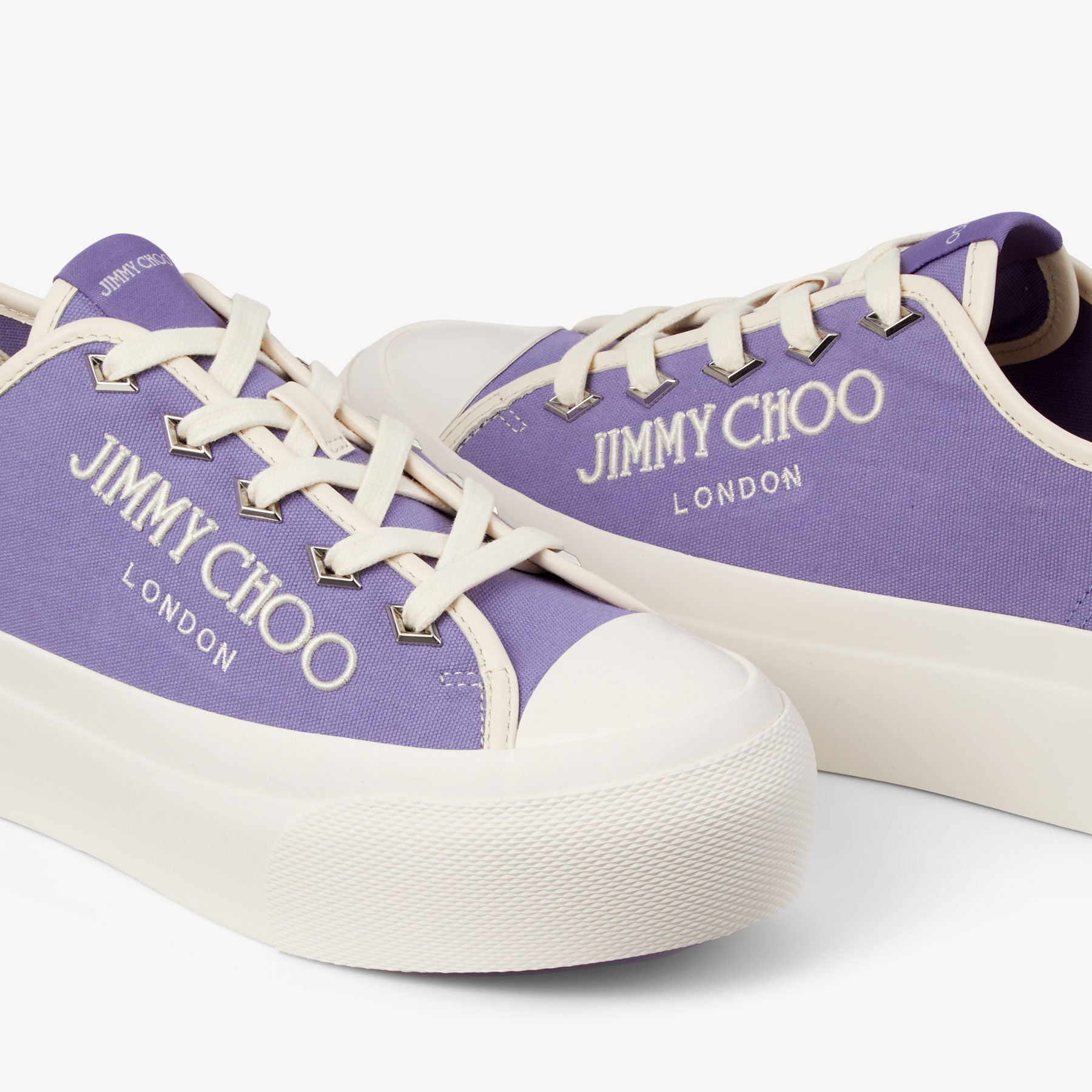 Palma canvas platform trainers - Tanzanite & Latte
