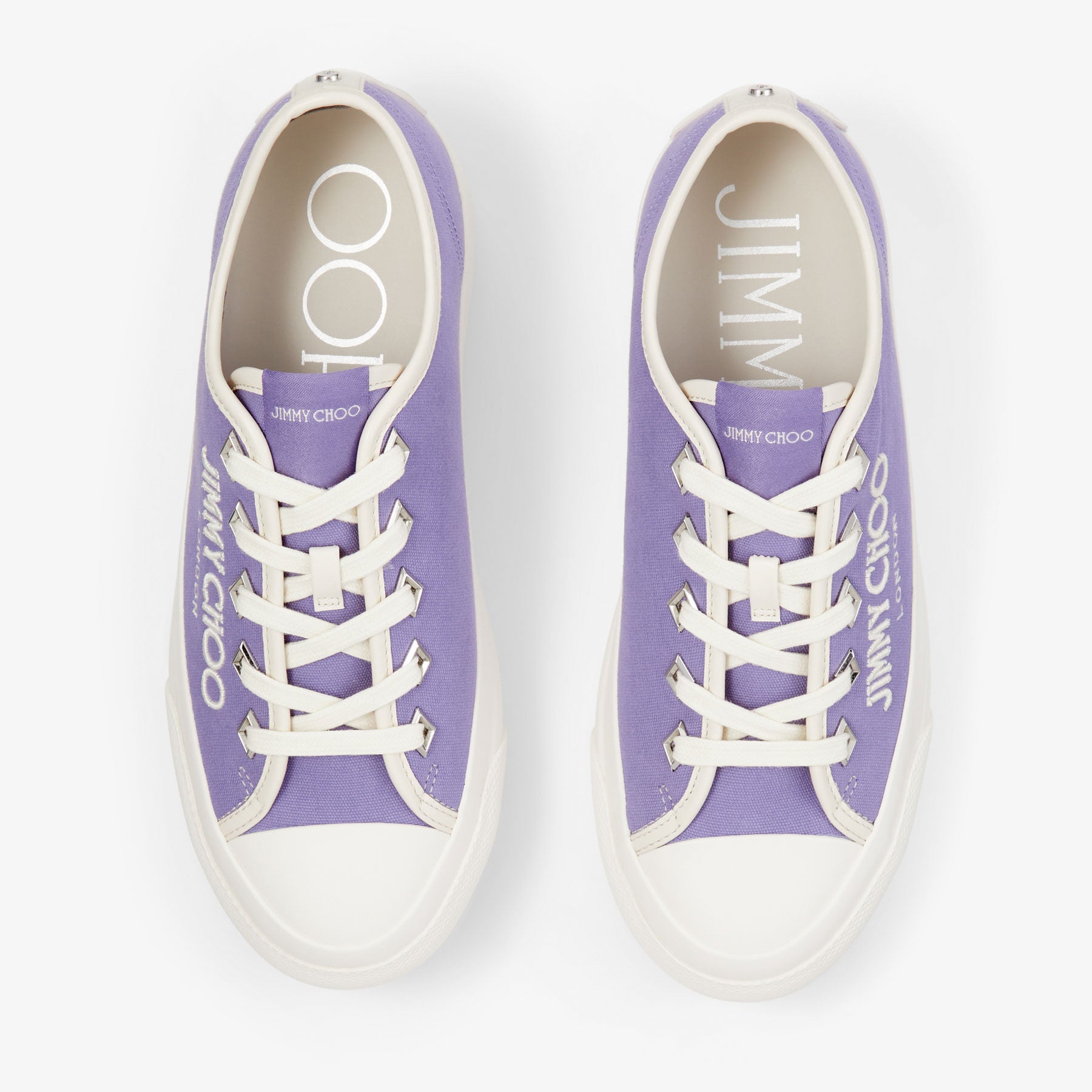 Palma canvas platform trainers - Tanzanite & Latte