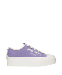 Palma canvas platform trainers - Tanzanite & Latte