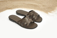 8qty NEW / Sandales PALMIE NATURCALF CUIR - Carbone
