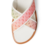 Palmo canvas sandals with JC logo - Sunset Mix & Latte