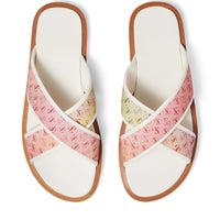Palmo canvas sandals with JC logo - Sunset Mix & Latte