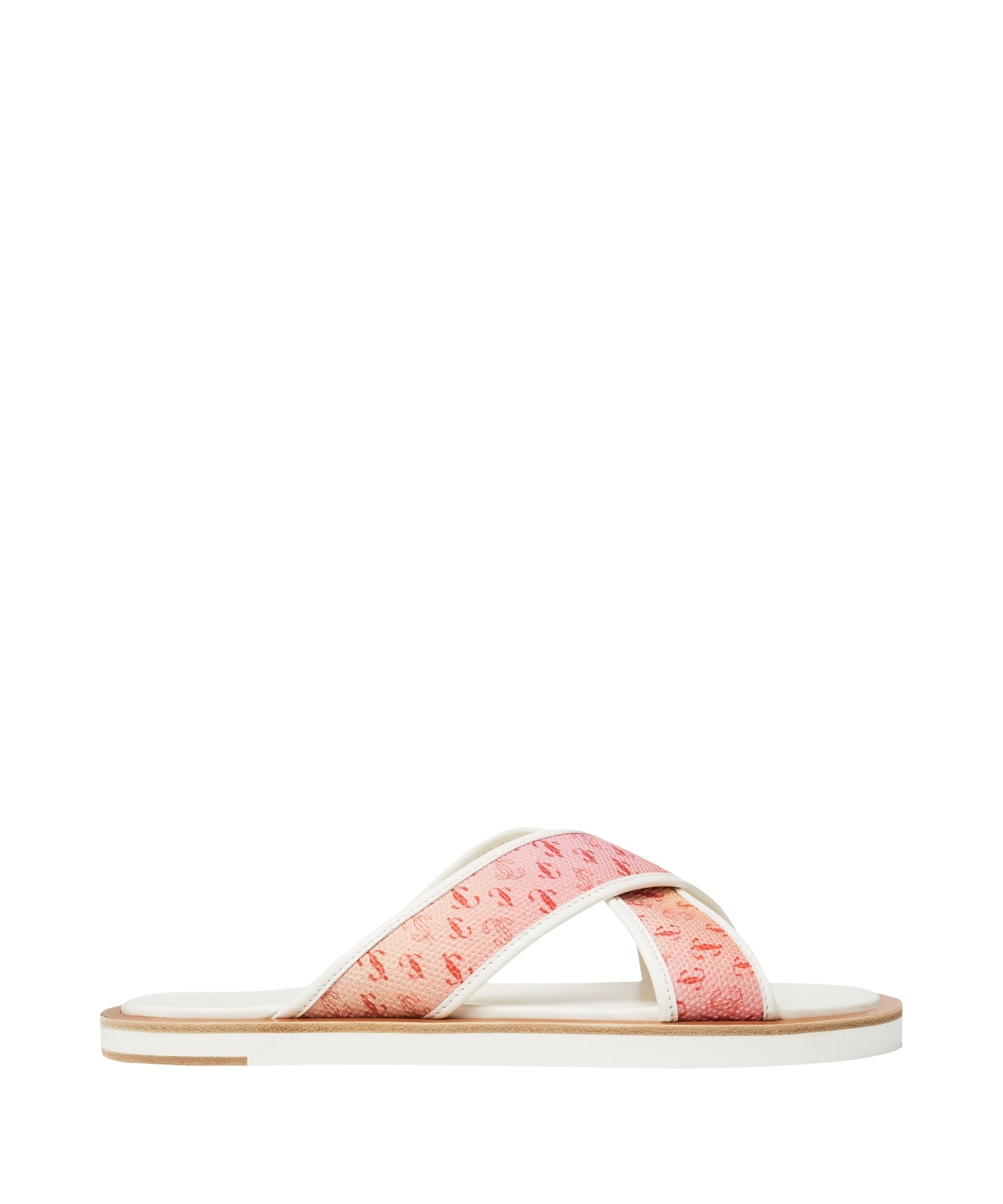 Palmo canvas sandals with JC logo - Sunset Mix & Latte
