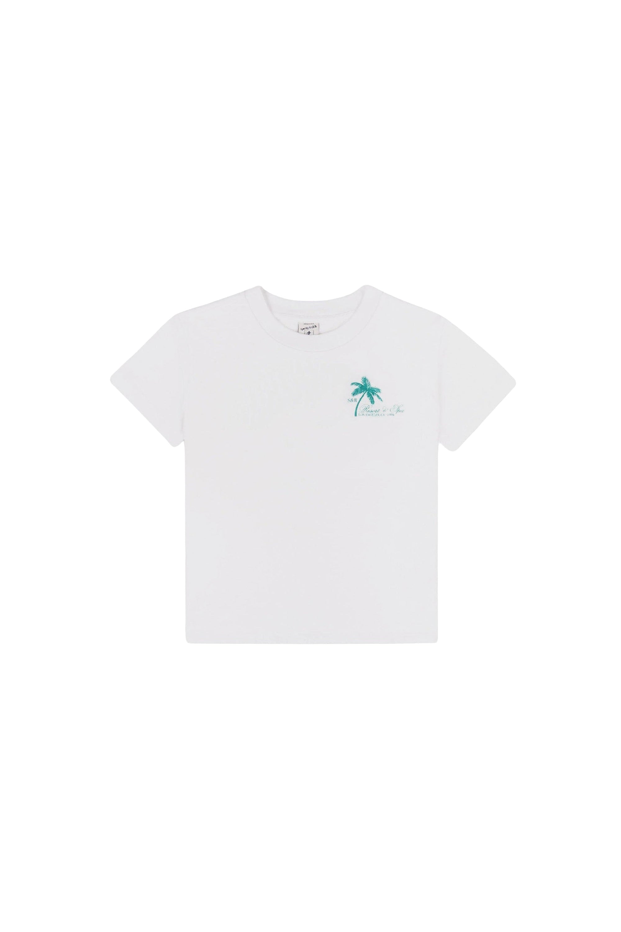 T-shirt à col rond imprimé - Blanc