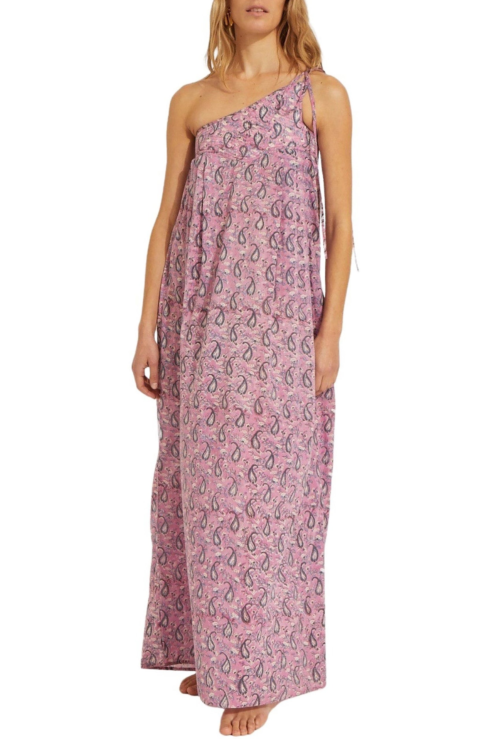 Robe Paloma à encolure asymétrique - Pink
