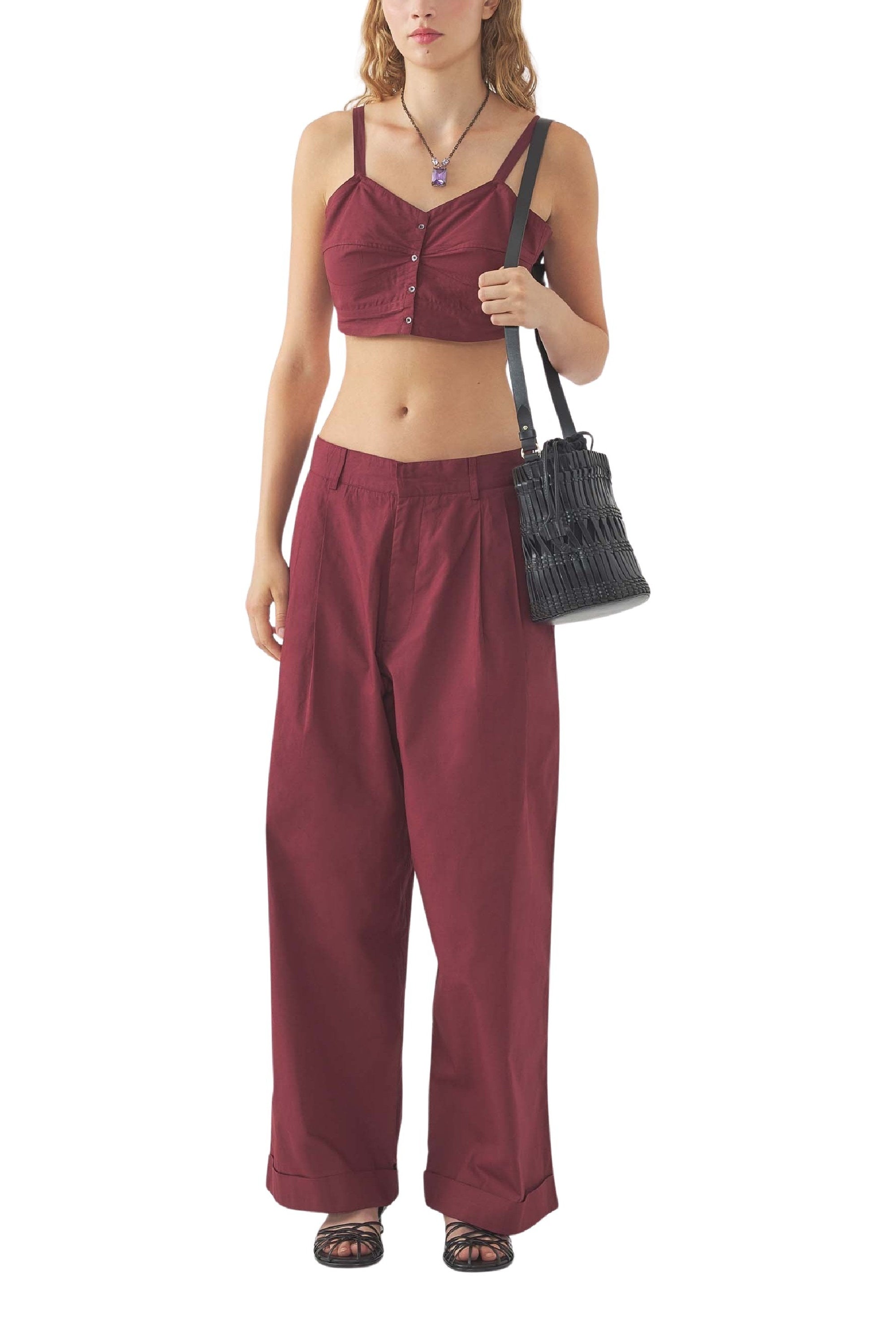 BURGUNDY PAM BRAS