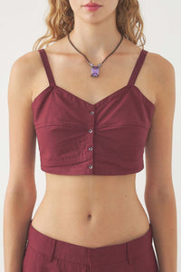 BURGUNDY PAM BRAS