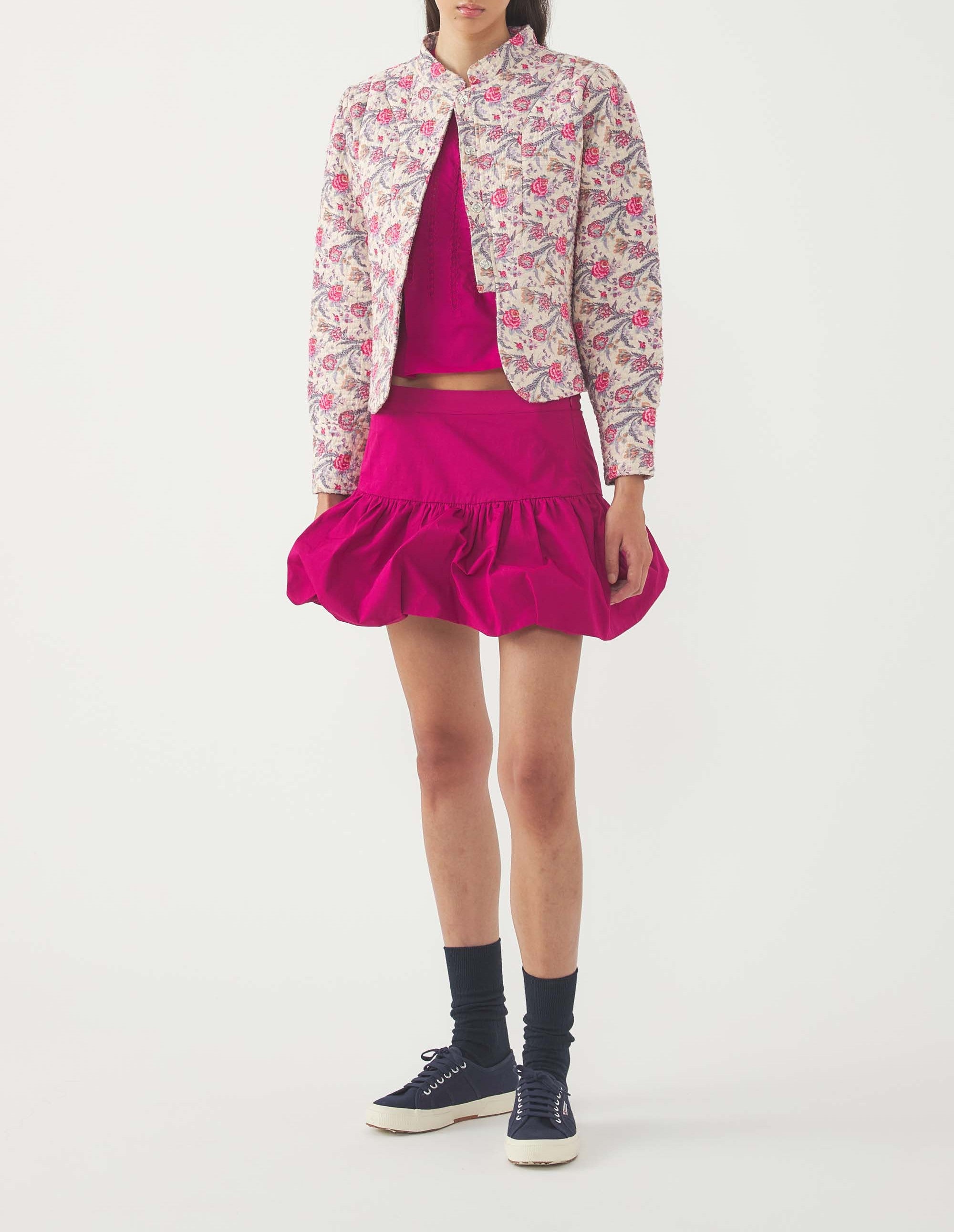 MAGENTA PAM MINI SKIRT
