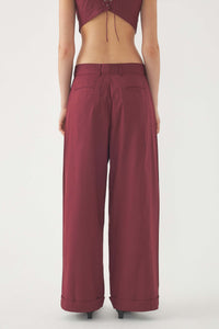 BURGUNDY PAM PANT