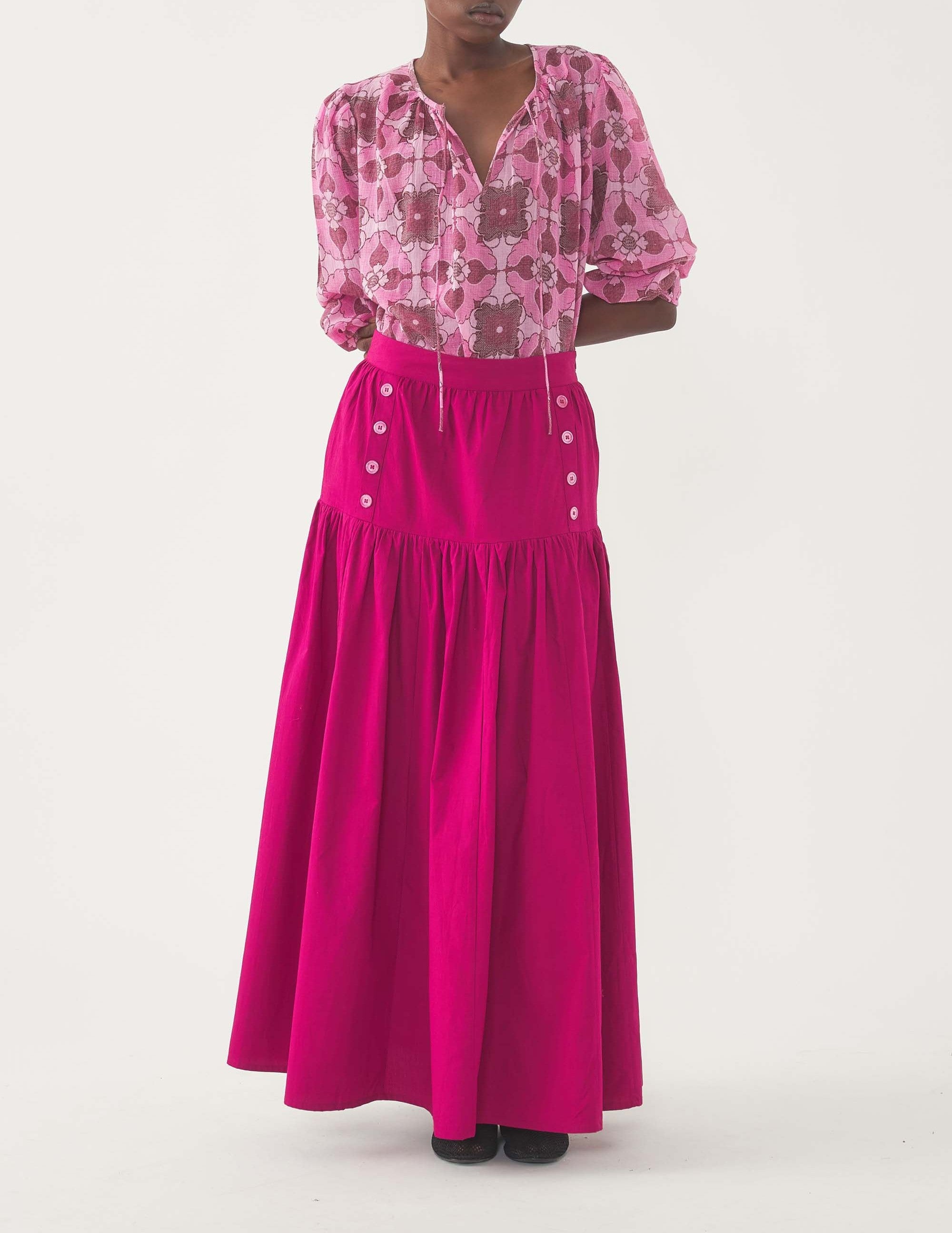MAGENTA PAM SKIRT