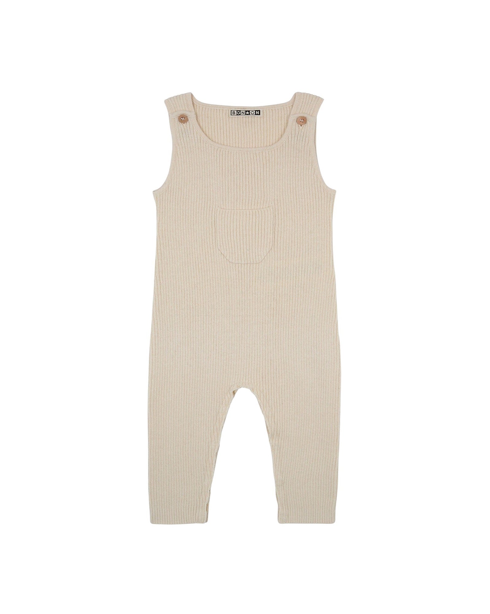 Newborn wool overalls - Crème Bonton