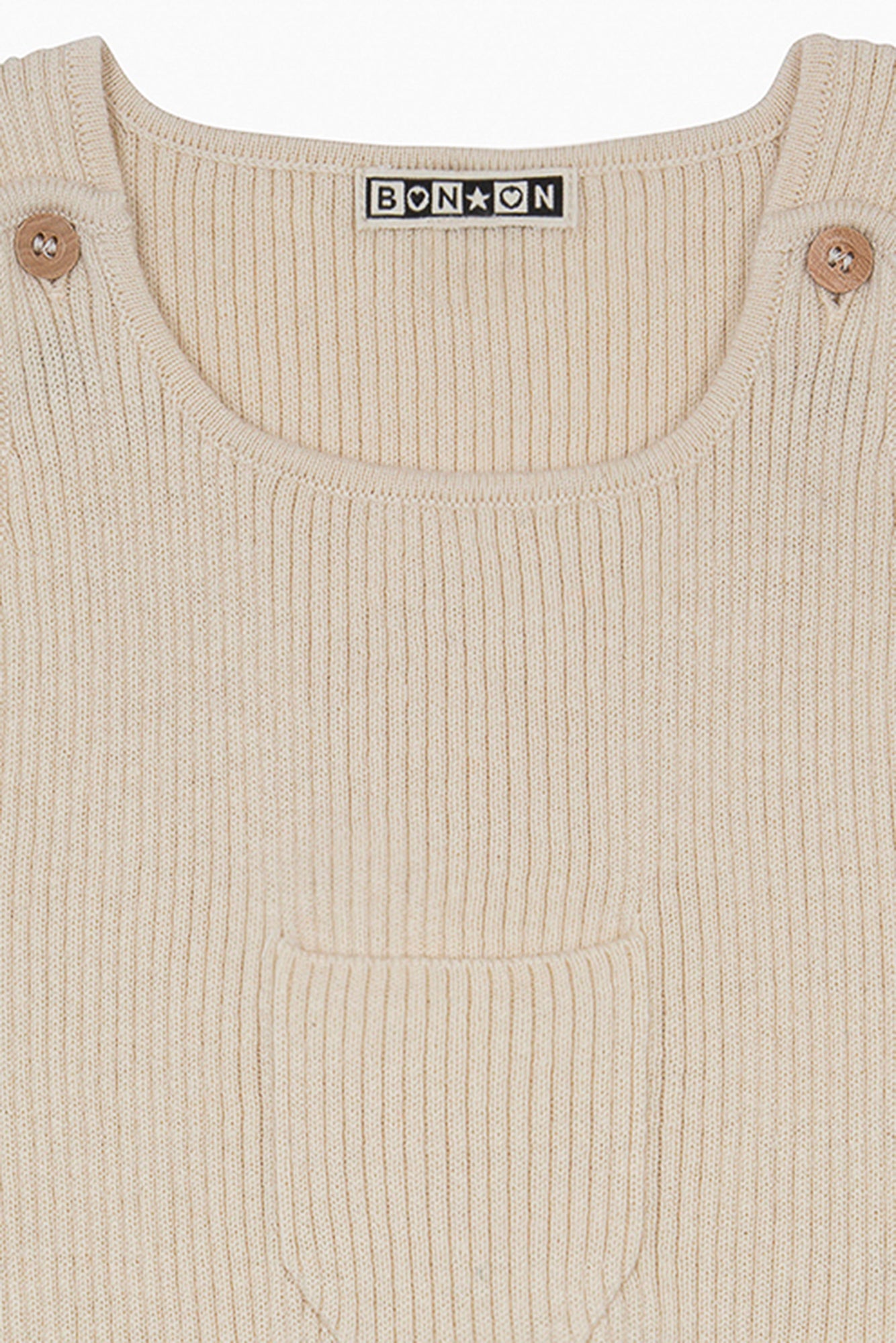 Newborn wool overalls - Crème Bonton
