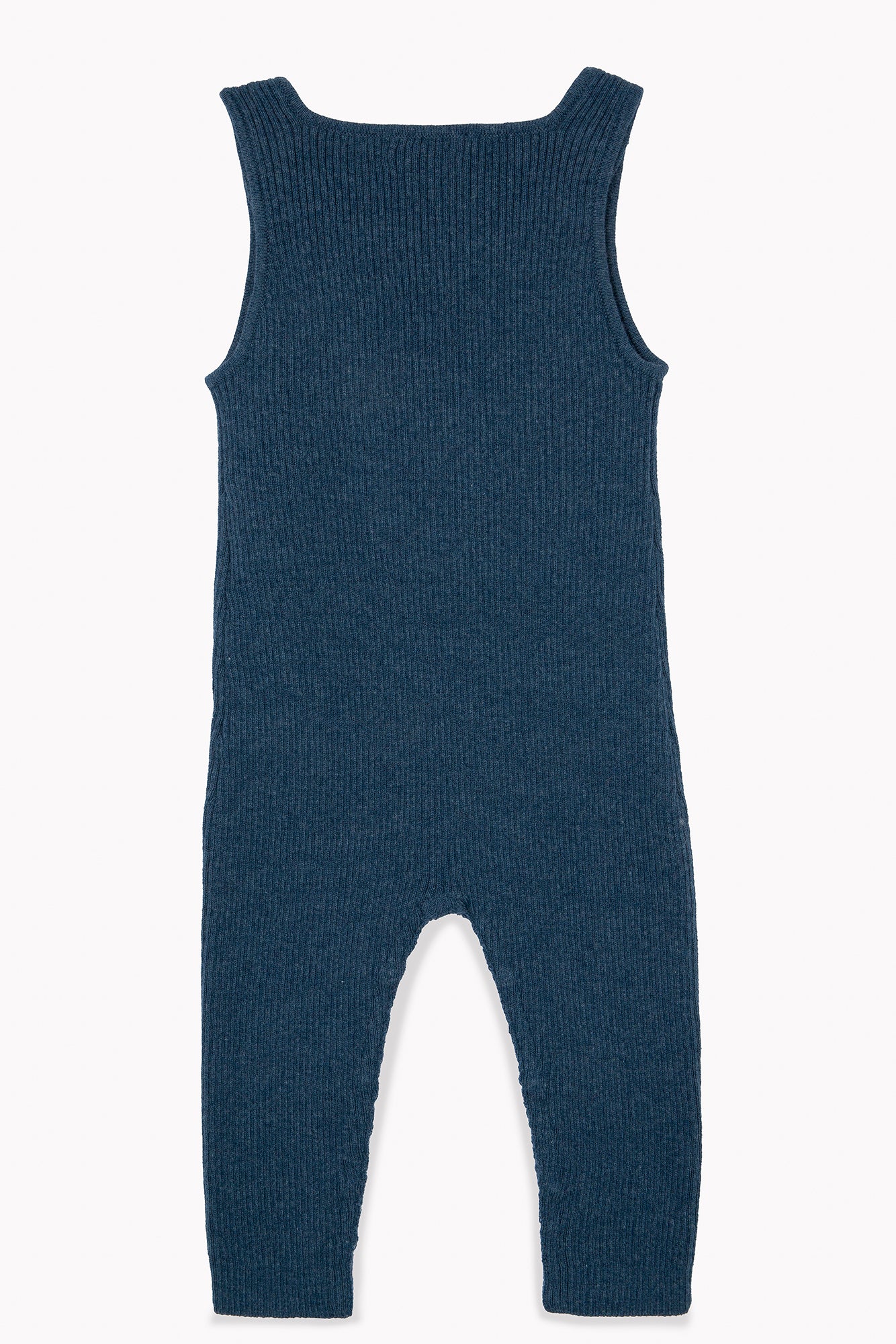 Baby wool dungarees - Mottled blue