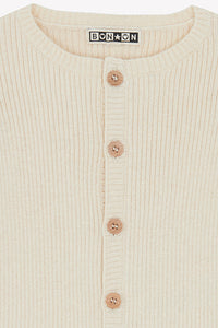 Cardigan Minot en laine - Crème Bonton
