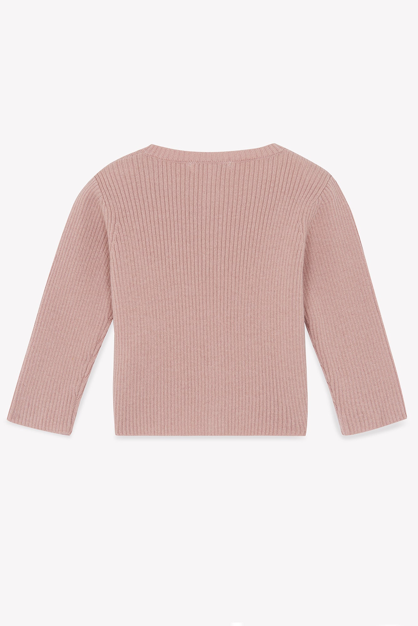 Cardigan Minot en laine - Rose Bonton