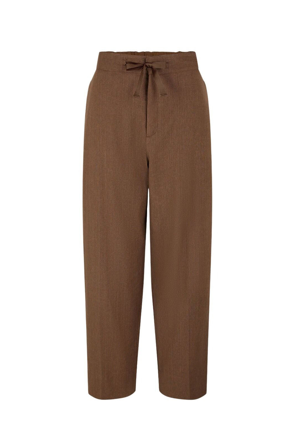 Pantalon Sarajevo en lin mélangé - Marron