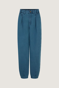 BLEU DE PRUSSE _ Pantalon Timon en coton - Bleu de prusse