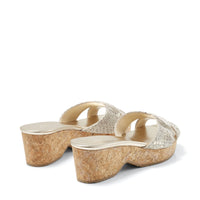 ZNO STOCK 0 DJV 2/1 ST 50% Prix 150 / Reco 150 LIGHT KHAKI Casual Wedge PANNA