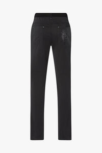 Pantalon tricoté en denim - Black Grey