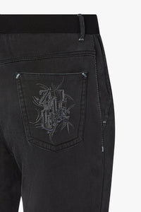 Pantalon tricoté en denim - Black Grey