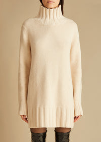 Paola sweater in cashmere - Custard