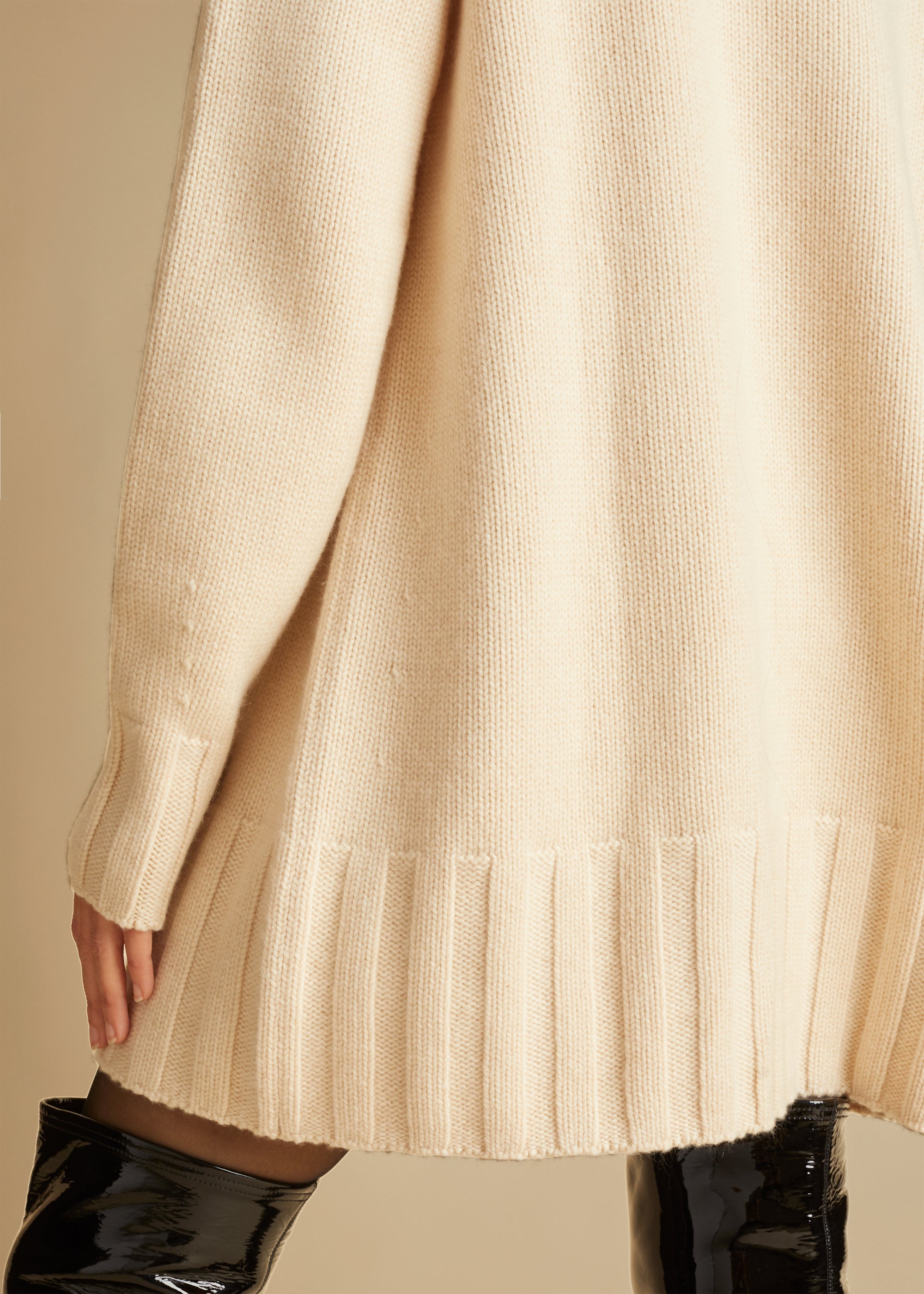 Paola sweater in cashmere - Custard