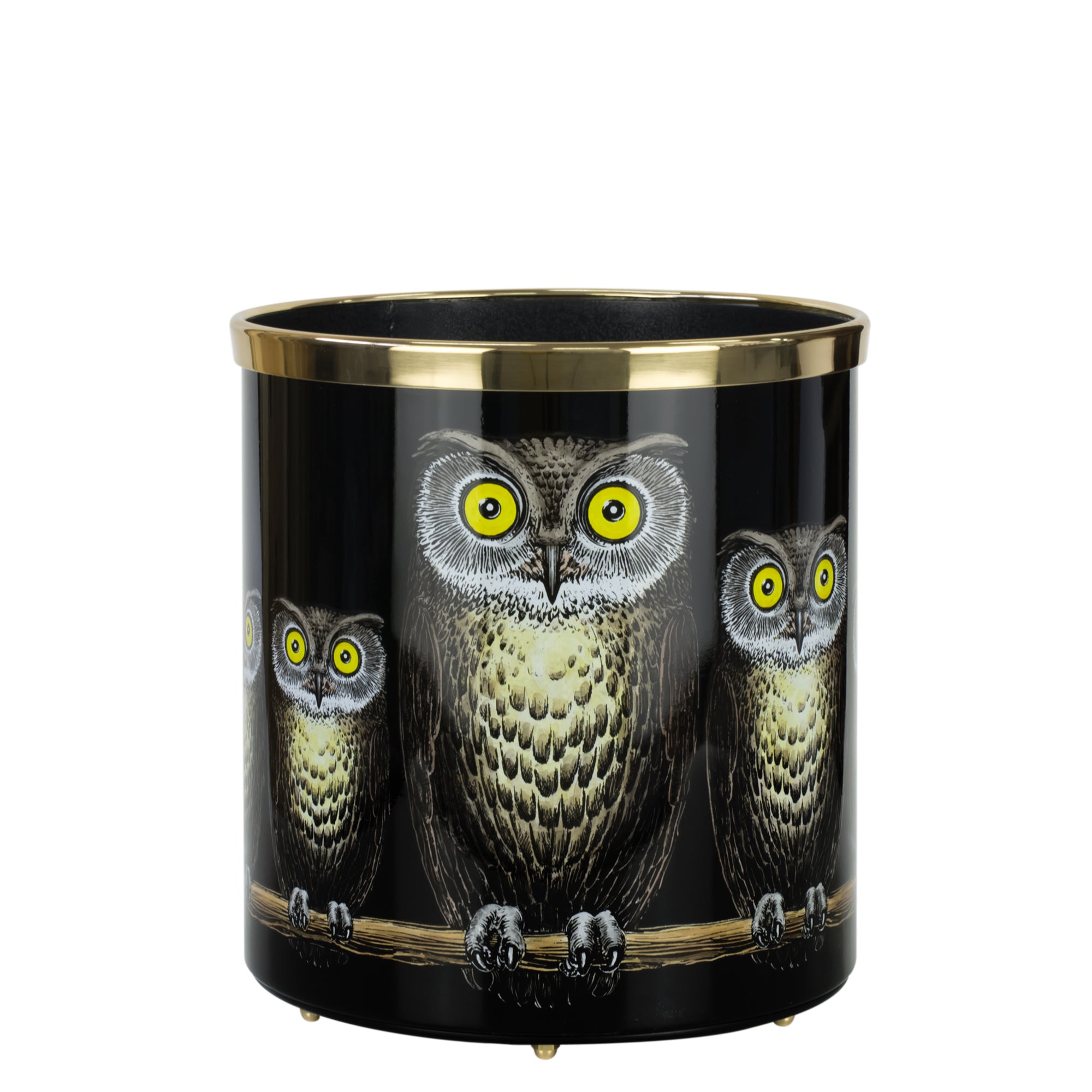 Tamburo wastepaper basket - Multicolour & Black