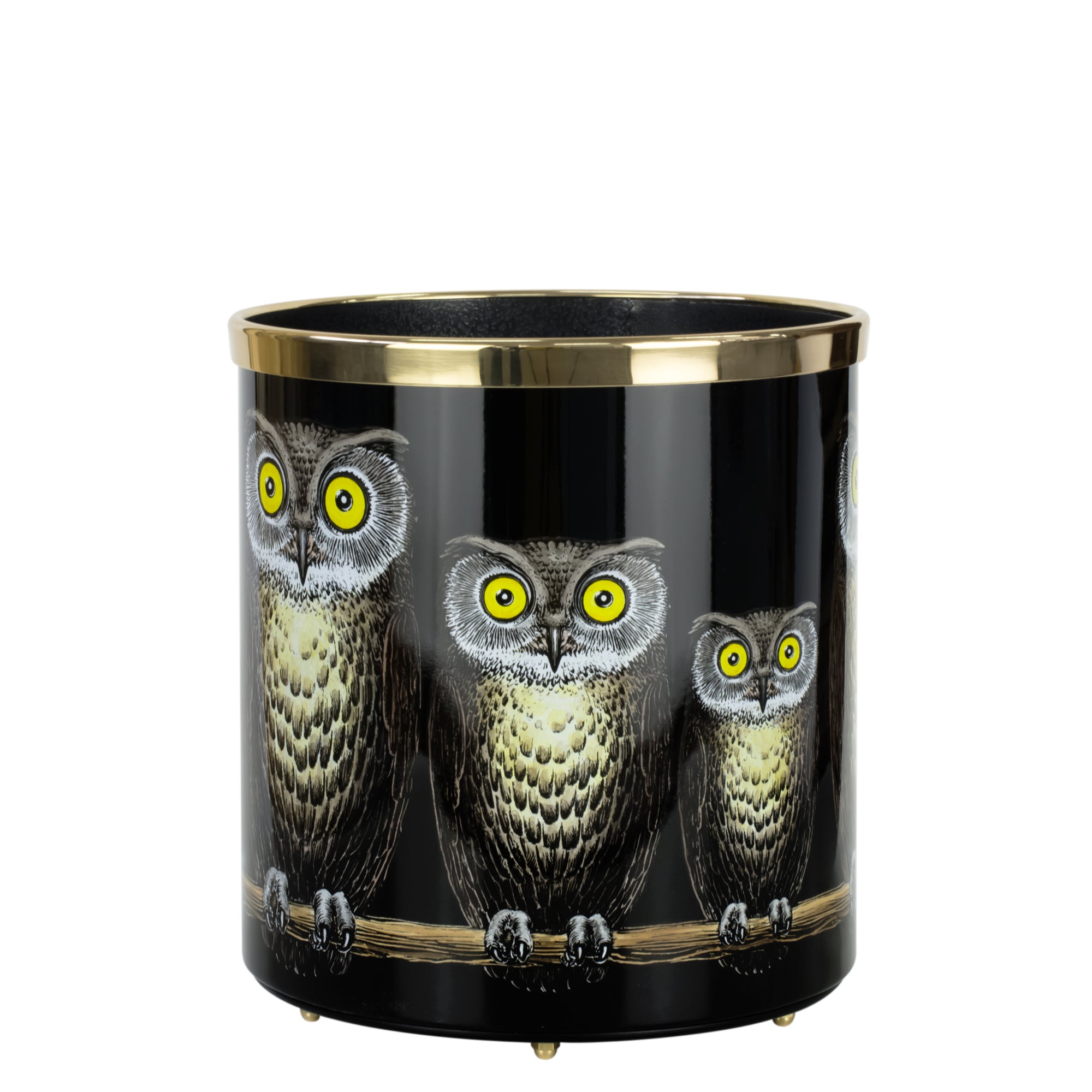 Tamburo wastepaper basket - Multicolour & Black