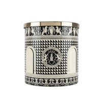 Facciata Quattrocentesca wastepaper basket - Black & Ivory