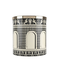 Facciata Quattrocentesca wastepaper basket - Black & Ivory