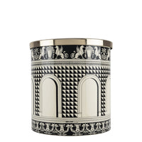 Facciata Quattrocentesca wastepaper basket - Black & Ivory