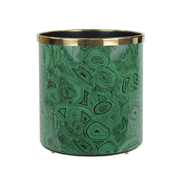 Malachite wastepaper basket - Green