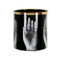 Mani wastepaper basket - Black & White