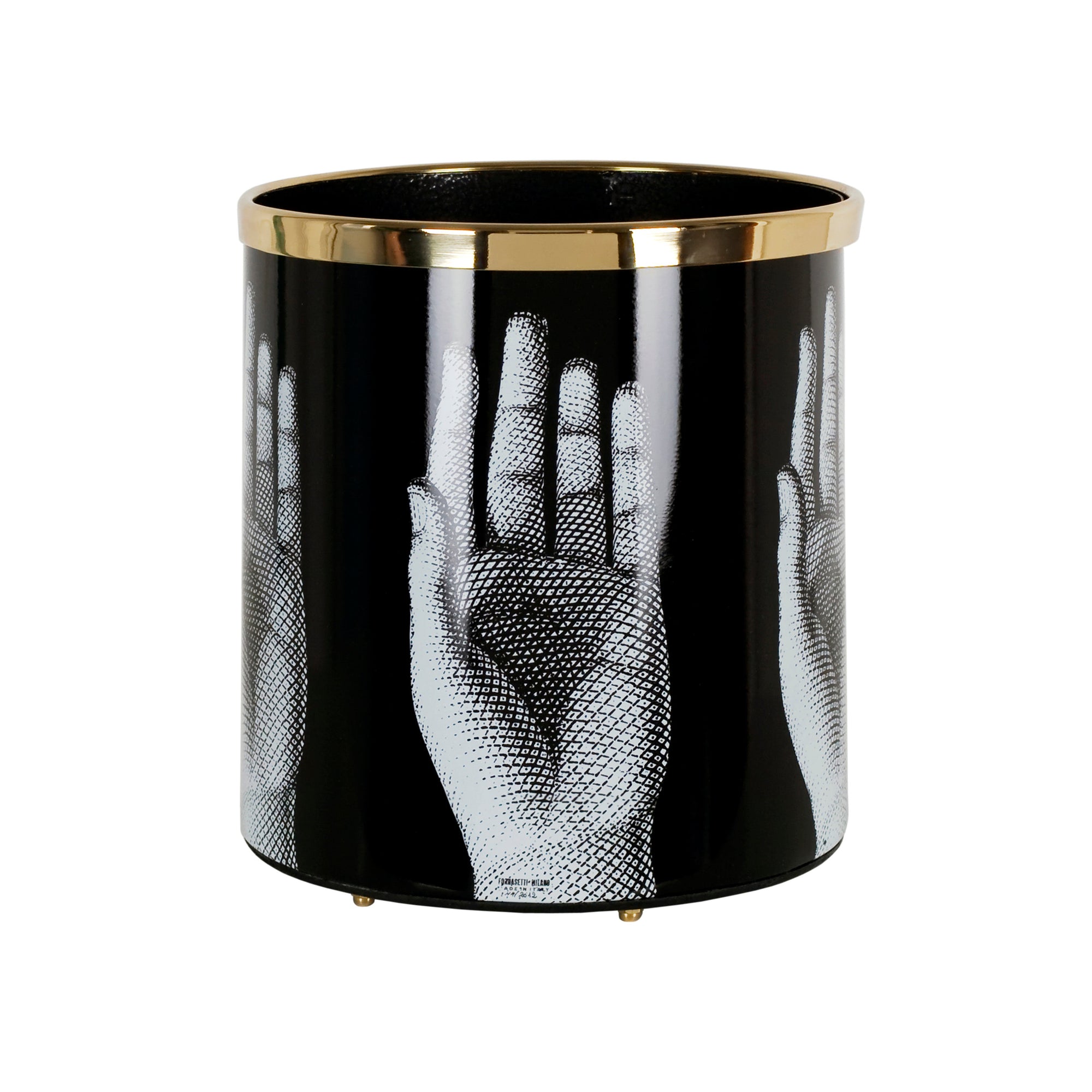 Mani wastepaper basket - Black & White