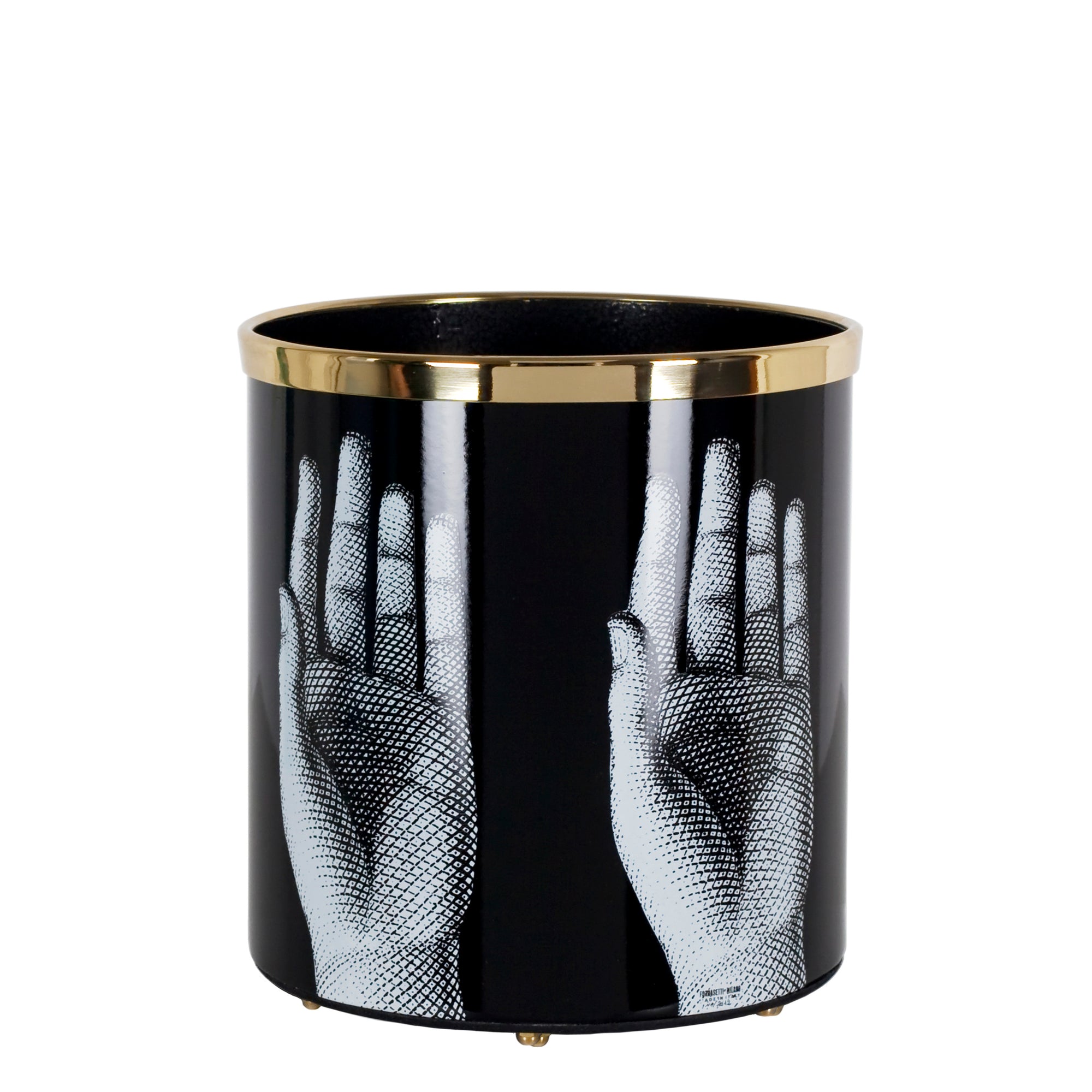 Mani wastepaper basket - Black & White