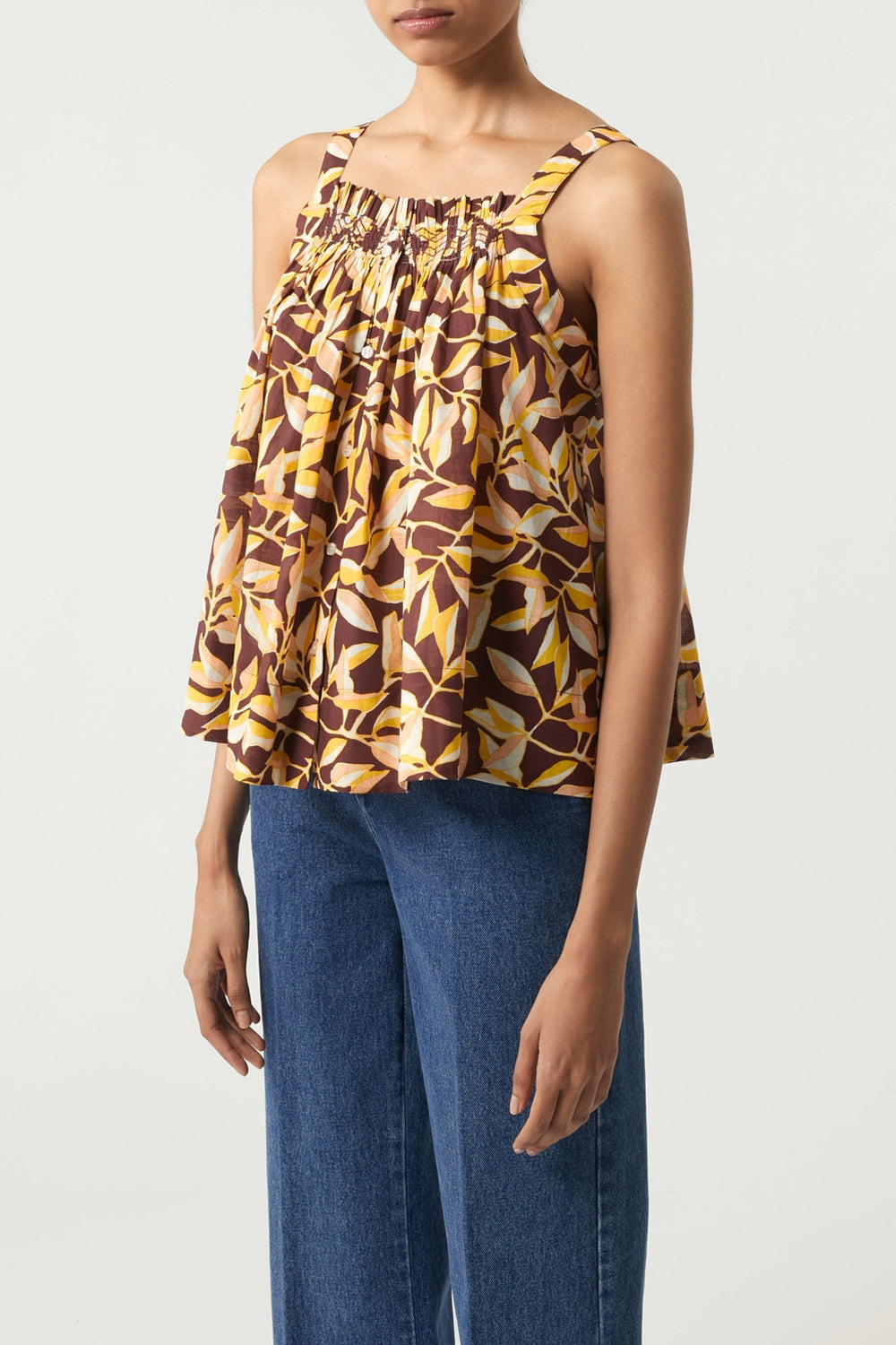 JAUNE/PRUNE TOP PAPILLON