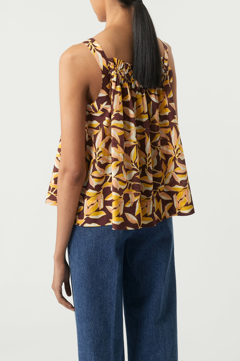 JAUNE/PRUNE TOP PAPILLON