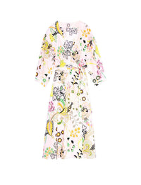4qty RELIQUAT 130€ 0%  / Robe col V Paquerette - Liberty