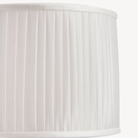 Pleated cylindrical lampshade - Warm white