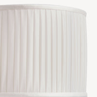 Pleated cylindrical lampshade - Warm white