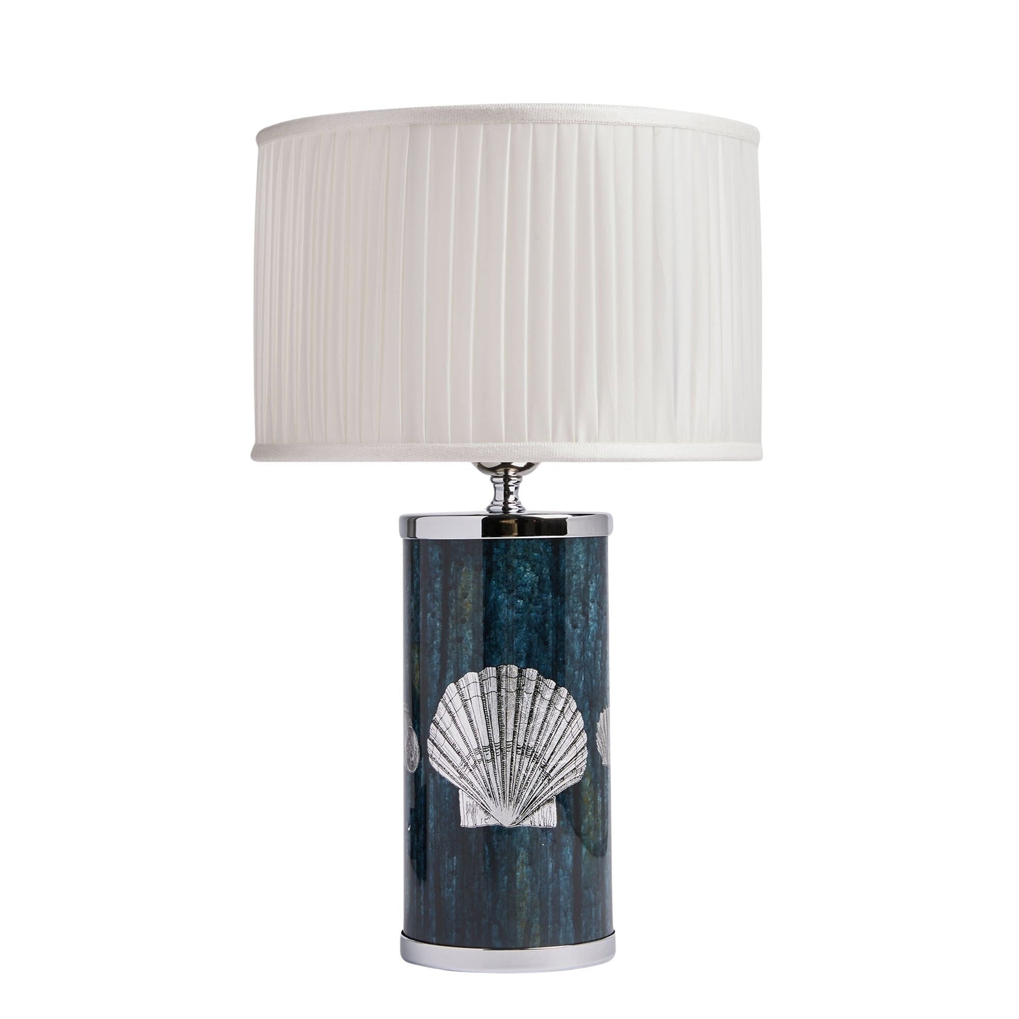 Cylindrical pleated shade - Optical white