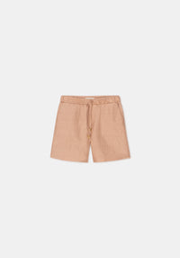 Short Paramount à cordon en lin - Apricot