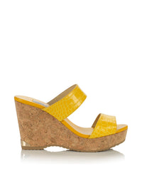 Mules compensées Parker 100 en cuir - Pollen